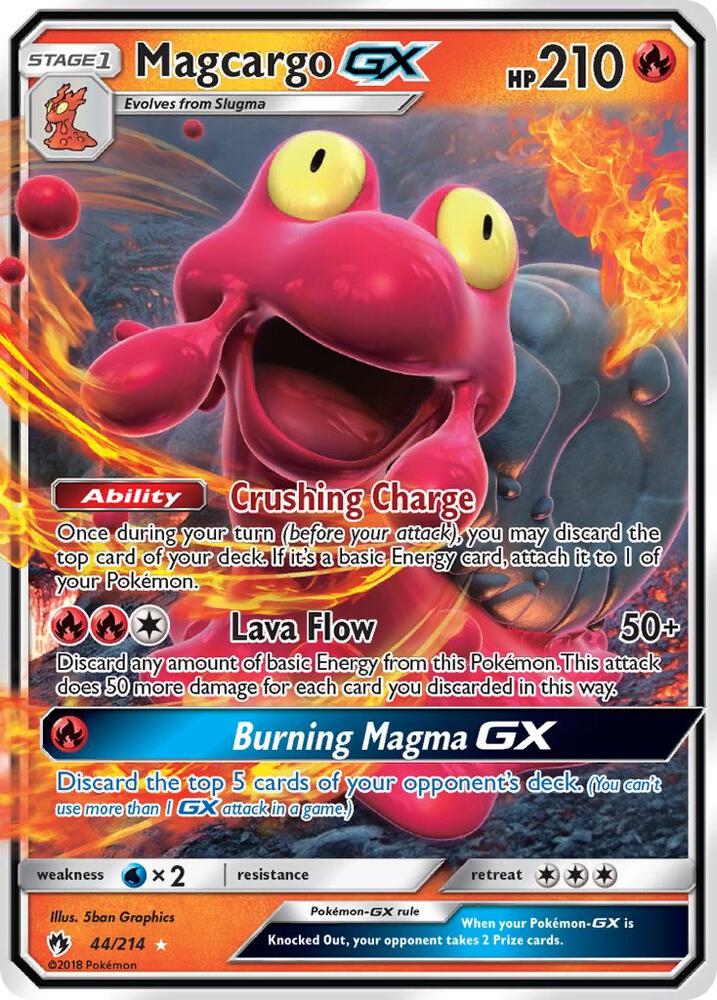 Pokemon Magcargo GX 44/214 Lost Thunder