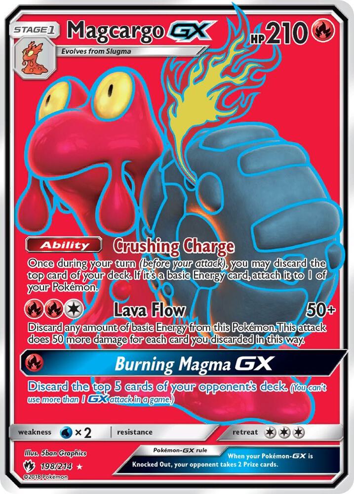 Pokemon Magcargo GX 198/214 Lost Thunder