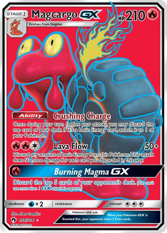 Pokemon Magcargo GX 198/214 Lost Thunder