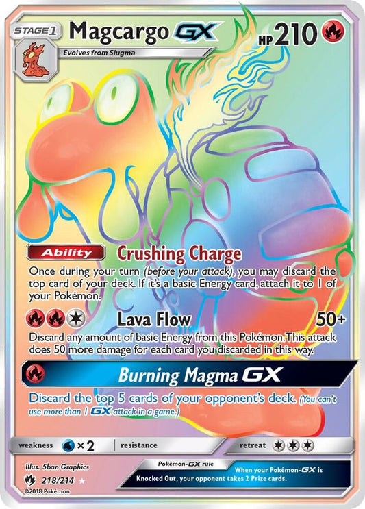 Pokemon Magcargo GX 218/214 Lost Thunder