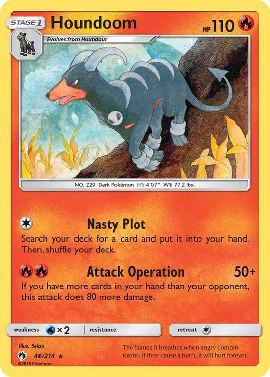 Pokemon Houndoom 46/214 Lost Thunder
