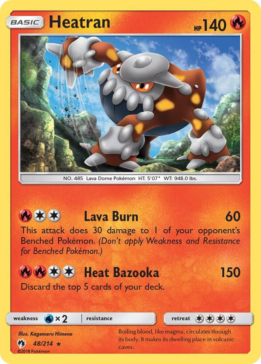 Pokemon Heatran 48/214 Lost Thunder