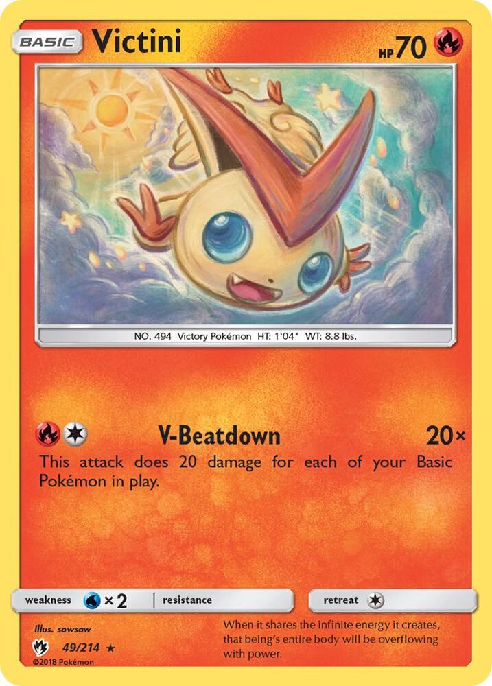 Pokemon Victini 49/214 Lost Thunder