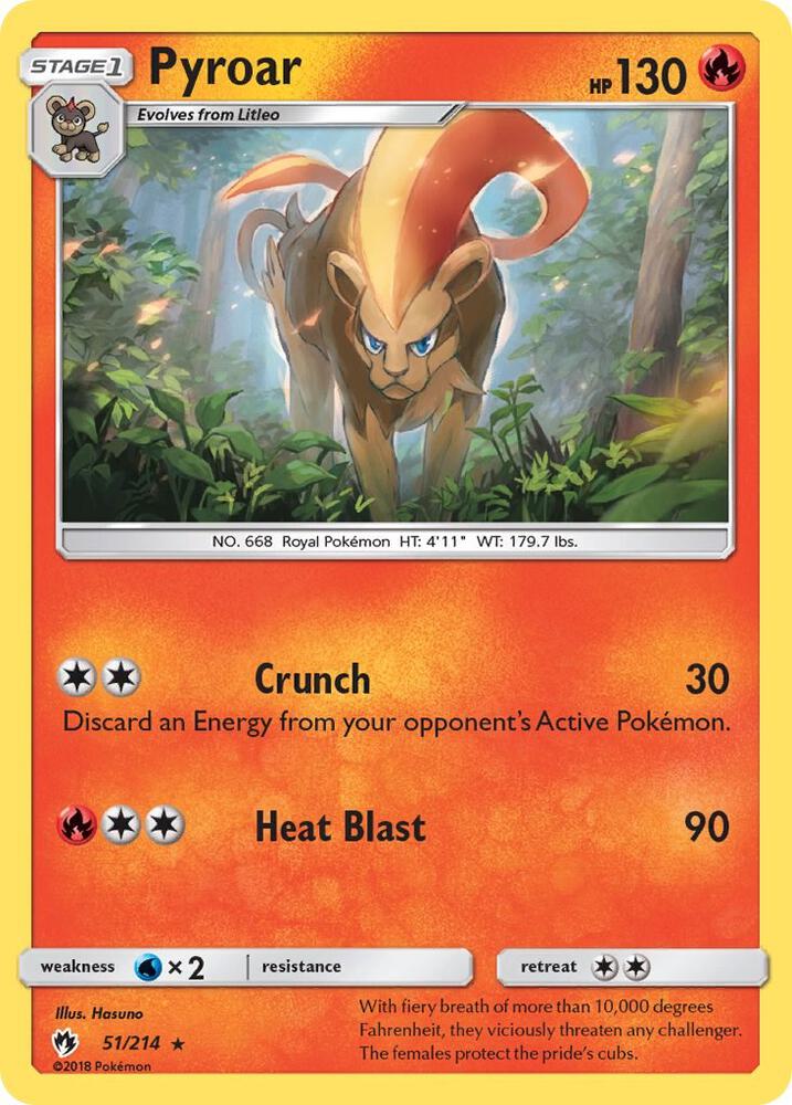 Pokemon Pyroar 51/214 Lost Thunder