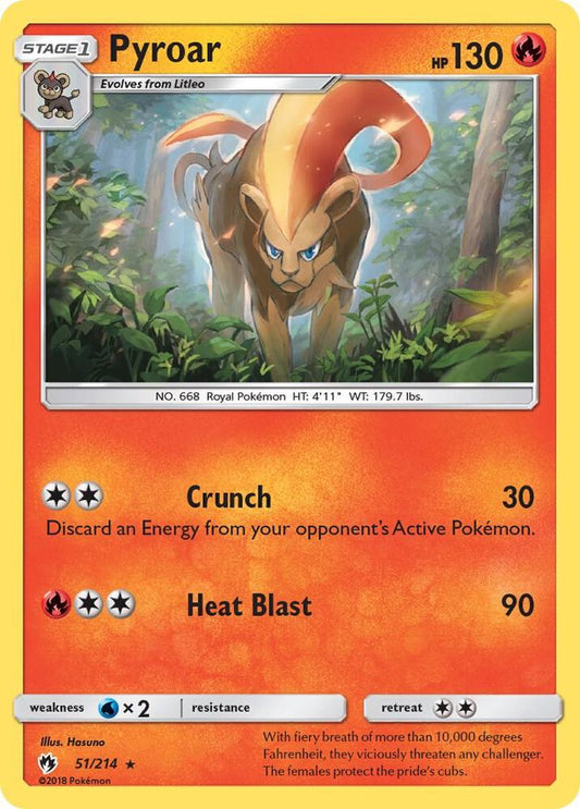 Pokemon Pyroar 51/214 Lost Thunder