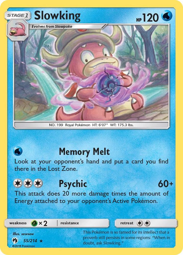 Pokemon Slowking 55/214 Lost Thunder