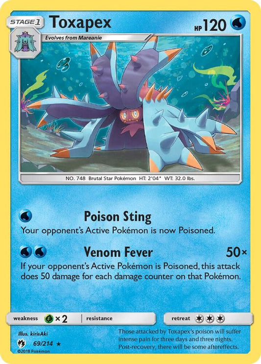 Pokemon Toxapex 69/214 Lost Thunder