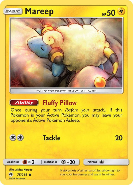Pokemon Mareep 75/214 Lost Thunder