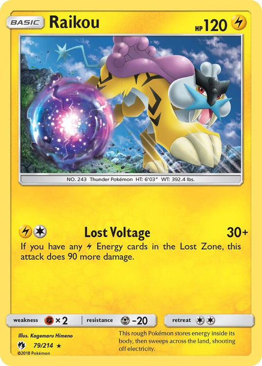 Pokemon Raikou 79/214 Lost Thunder