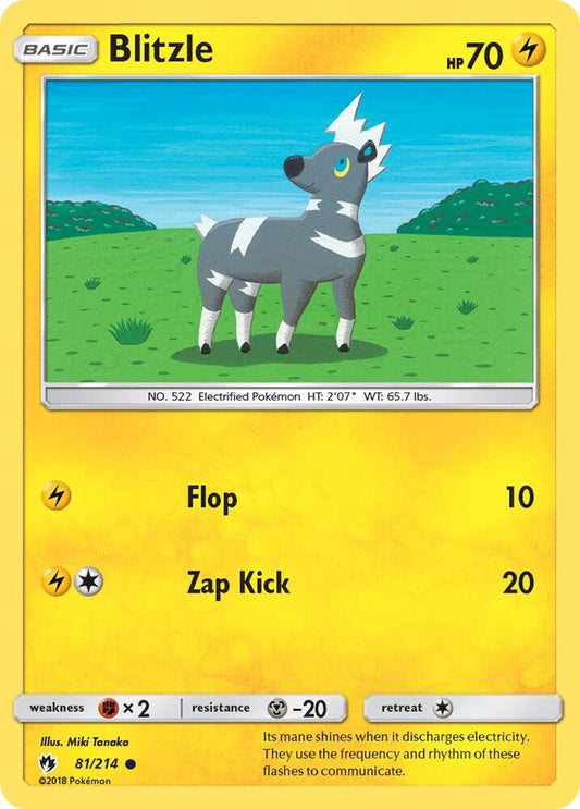 Pokemon Blitzle 81/214 Lost Thunder