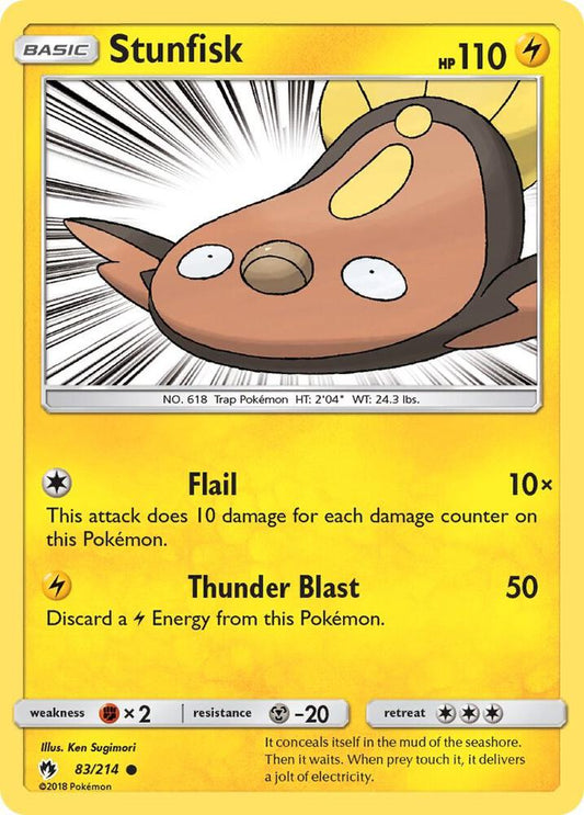 Pokemon Stunfisk 83/214 Lost Thunder