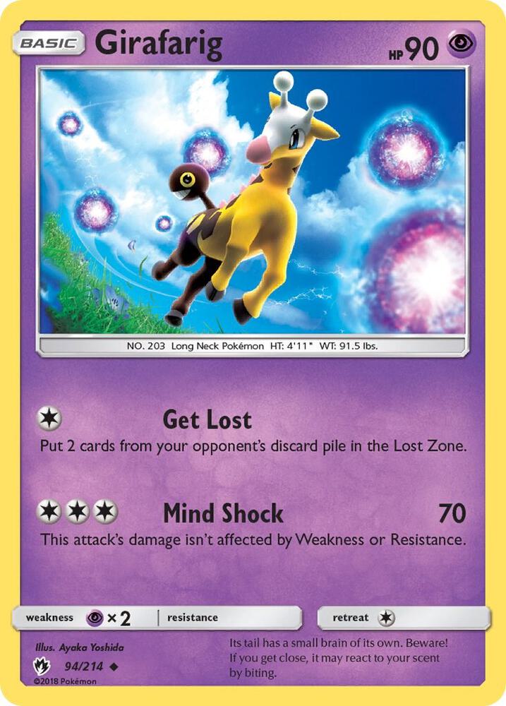 Pokemon Girafarig 94/214 Lost Thunder