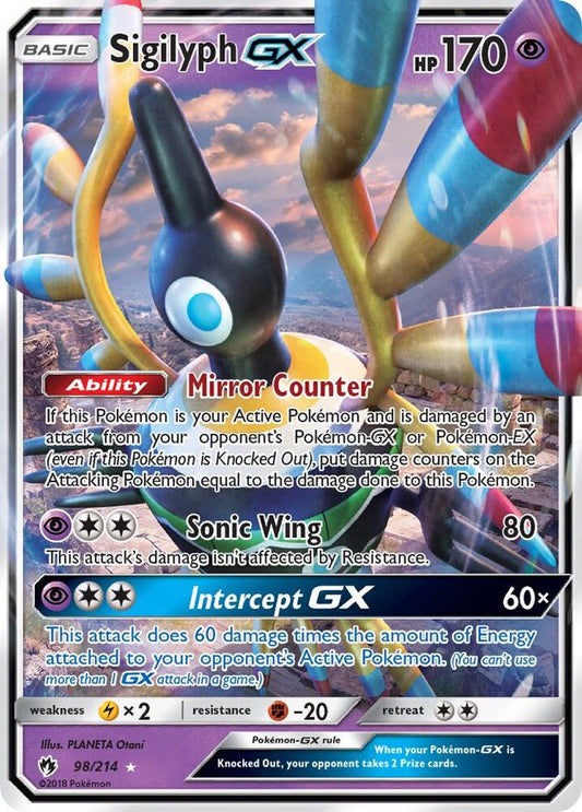 Pokemon Sigilyph GX 98/214 Lost Thunder