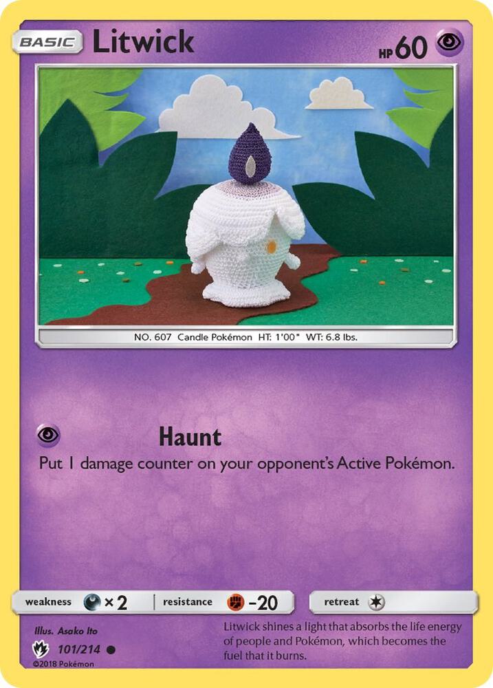 Pokemon Litwick 101/214 Lost Thunder