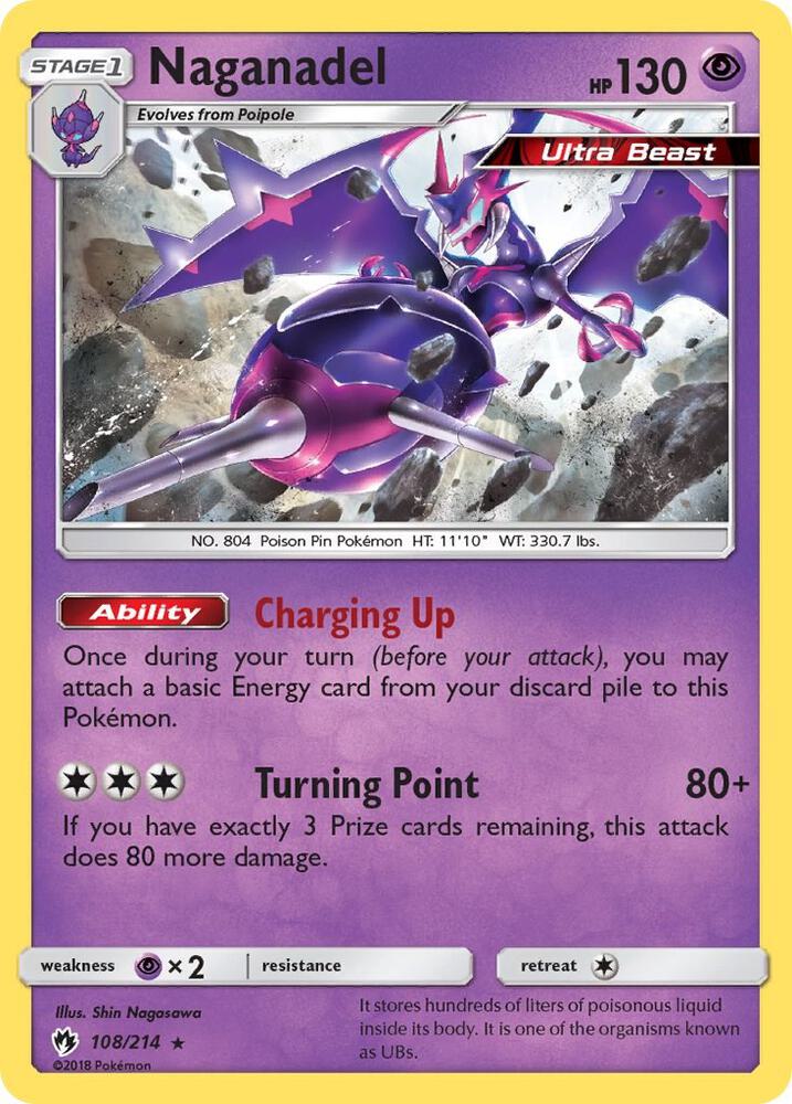Pokemon Naganadel 108/214 Lost Thunder