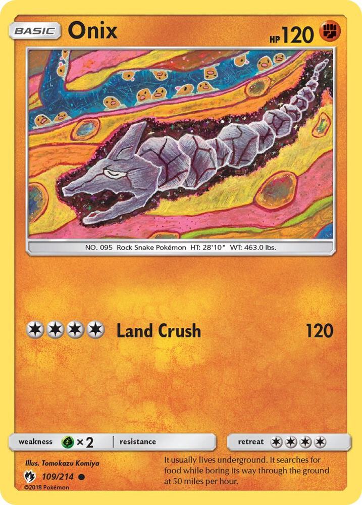 Pokemon Onix 109/214 Lost Thunder