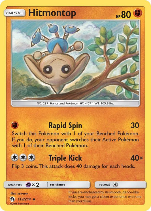 Pokemon Hitmontop 113/214 Lost Thunder
