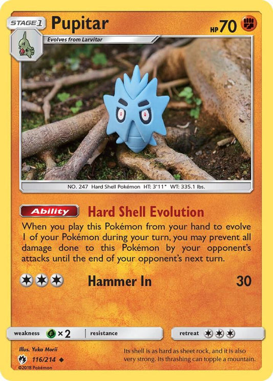 Pokemon Pupitar 116/214 Lost Thunder
