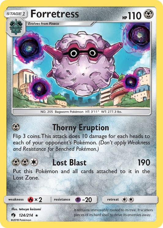 Pokemon Forretress 124/214 Lost Thunder