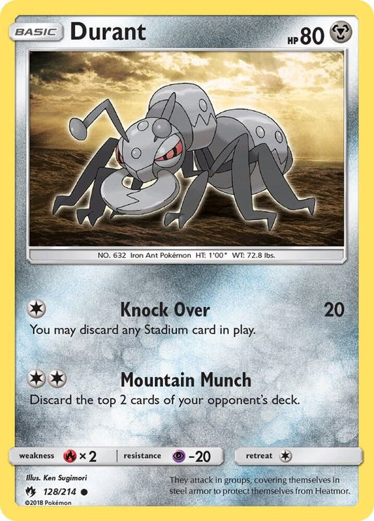 Pokemon Durant 128/214 Lost Thunder