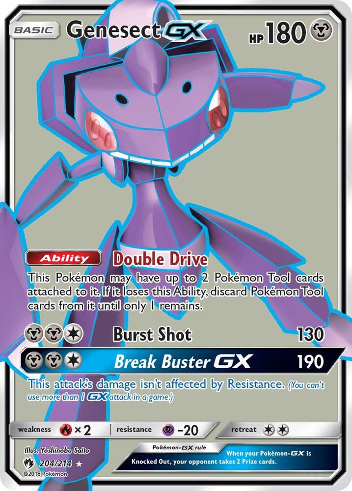 Pokemon Genesect GX 204/214 Lost Thunder