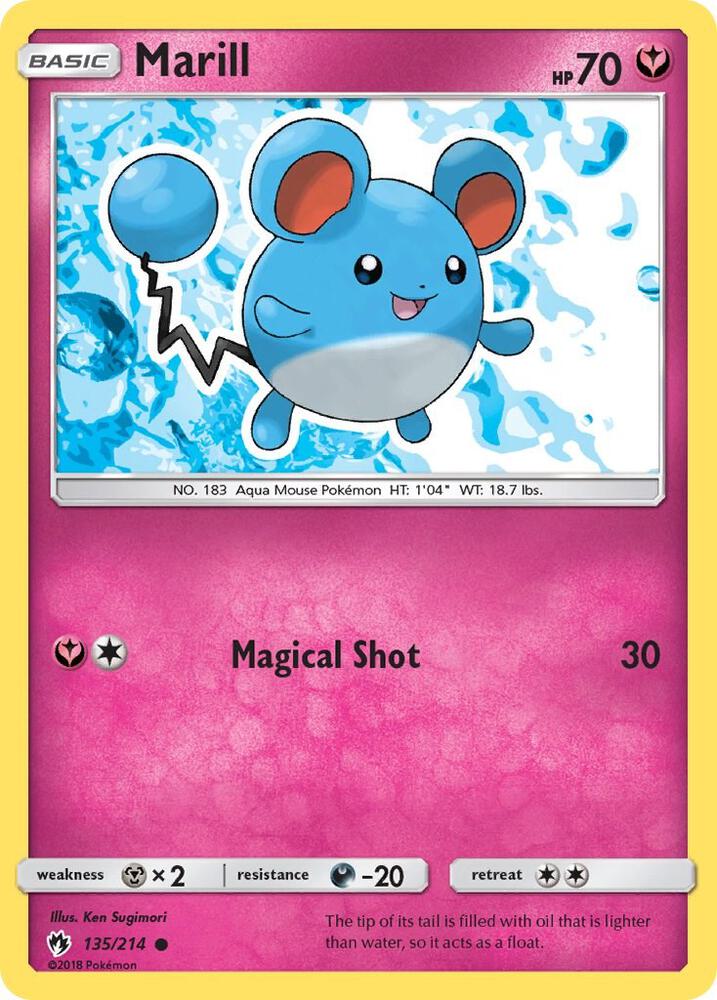 Pokemon Marill 135/214 Lost Thunder