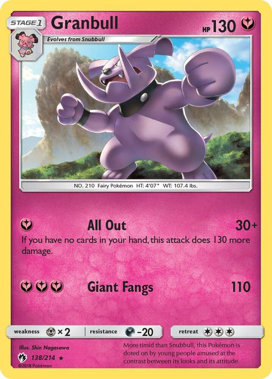 Pokemon Granbull 138/214 Lost Thunder