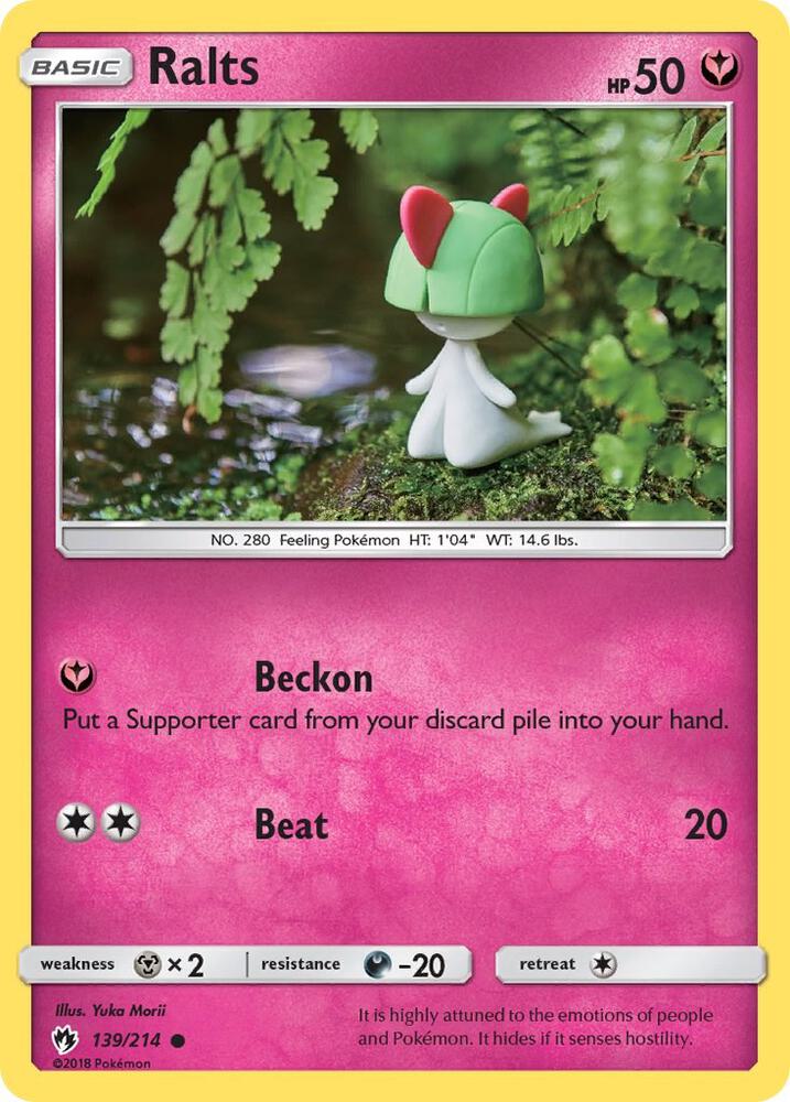 Pokemon Ralts 139/214 Lost Thunder
