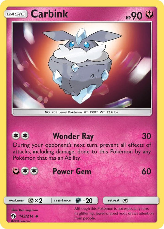 Pokemon Carbink 143/214 Lost Thunder