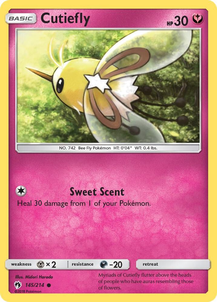 Pokemon Cutiefly 145/214 Lost Thunder