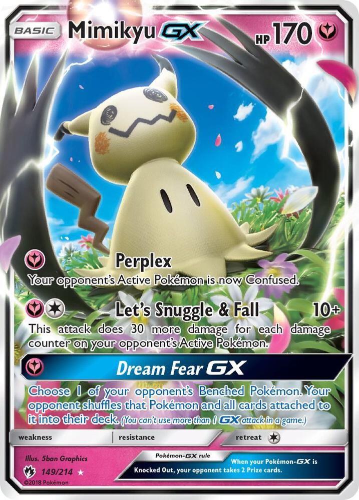Pokemon Mimikyu GX 149/214 Lost Thunder
