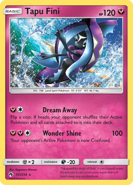 Pokemon Tapu Fini 151/214 Lost Thunder
