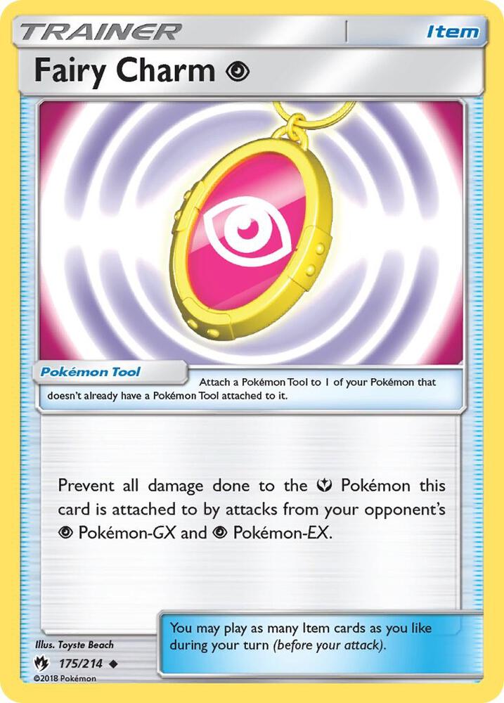 Pokemon Fairy Charm Psychic 175/214 Lost Thunder
