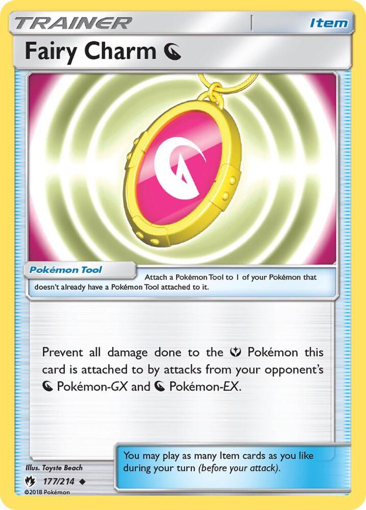 Pokemon Fairy Charm Dragon 177/214 Lost Thunder