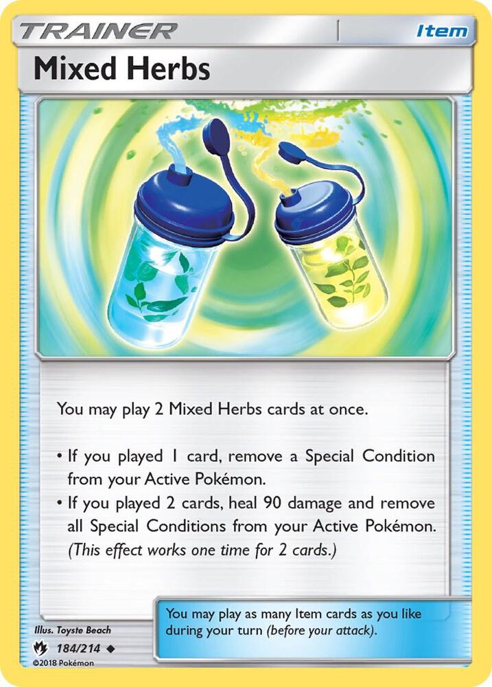 Pokemon Mixed Herbs 184/214 Lost Thunder