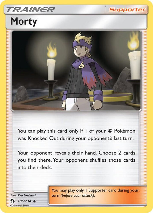 Pokemon Morty 186/214 Lost Thunder