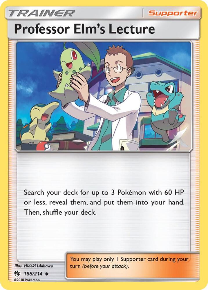 Pokemon Professor Elm's Lecture 188/214 Lost Thunder