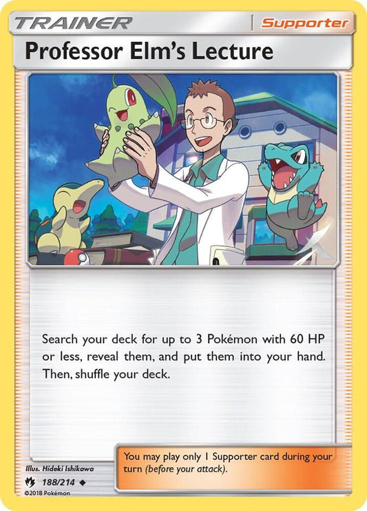 Pokemon Professor Elm's Lecture 188/214 Lost Thunder