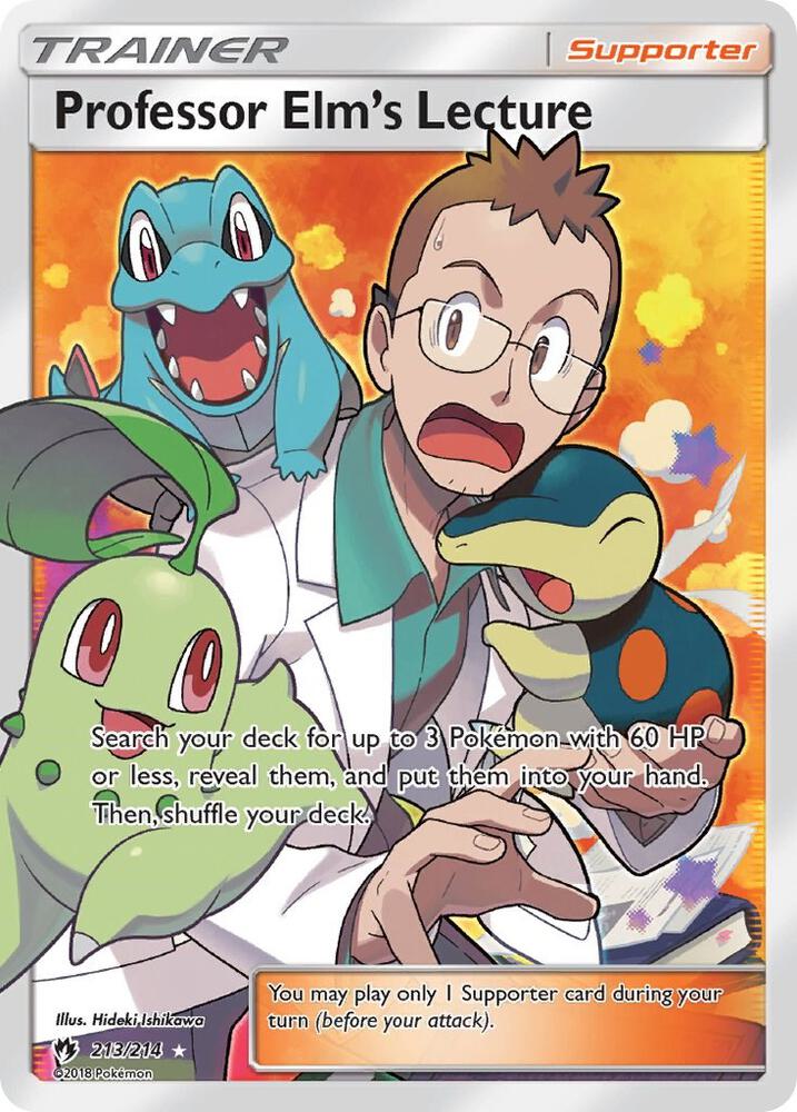Pokemon Professor Elm's Lecture 213/214 Lost Thunder