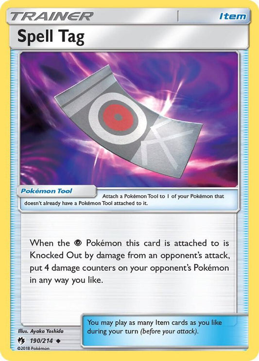 Pokemon Spell Tag 190/214 Lost Thunder