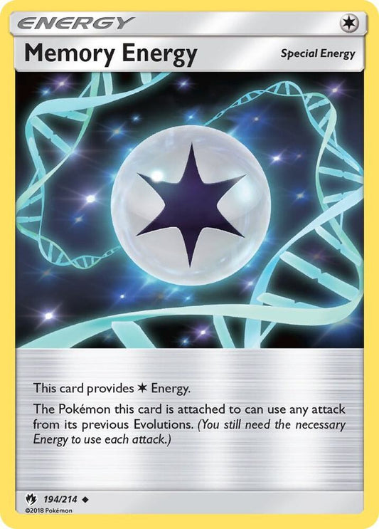 Pokemon Memory Energy 194/214 Lost Thunder