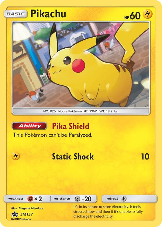 Pokemon Pikachu SM157 SM Black Star Promos