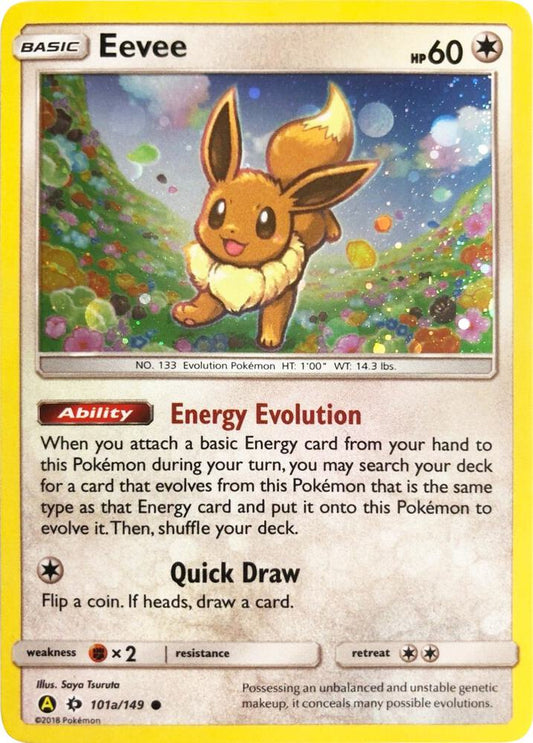 Pokemon Eevee 101a/149 Yellow A Alternate Art