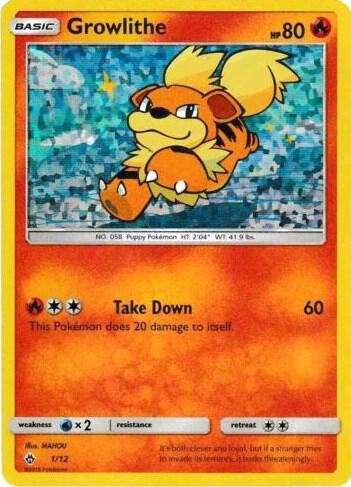 Pokemon Growlithe 1/12 McDonald's Collection 2018