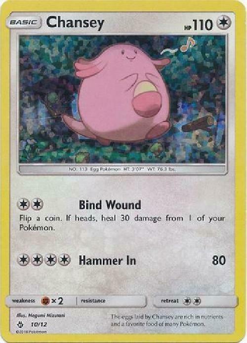 Pokemon Chansey 10/12 McDonald's Collection 2018