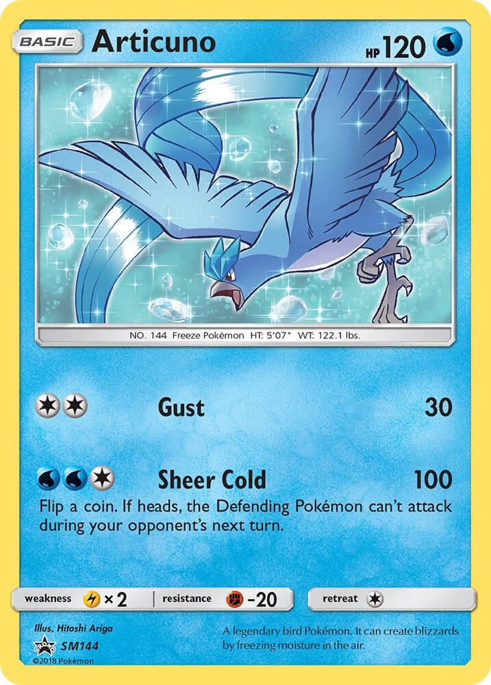 Pokemon Articuno SM144 SM Black Star Promos