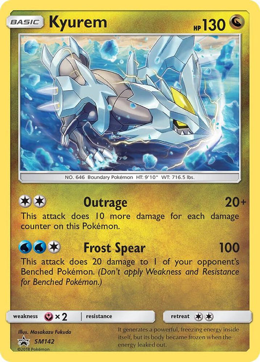 Pokemon Kyurem SM142 SM Black Star Promos