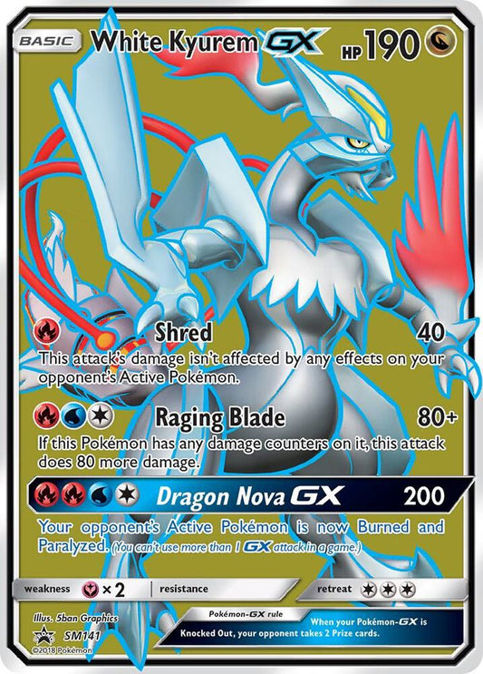 Pokemon White Kyurem GX SM141 SM Black Star Promos