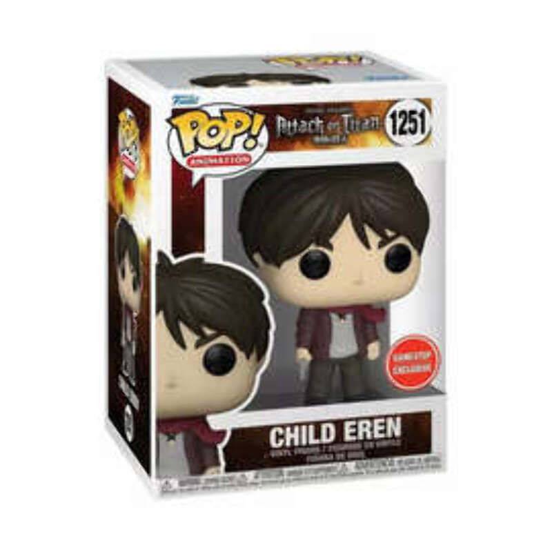 Funko Pop! Animation Attack On Titan Child Eren #1251 GameStop Exclusive