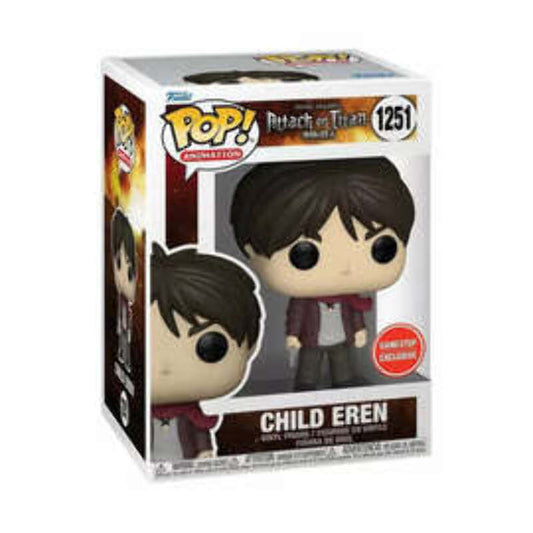 Funko Pop! Animation Attack On Titan Child Eren #1251 GameStop Exclusive
